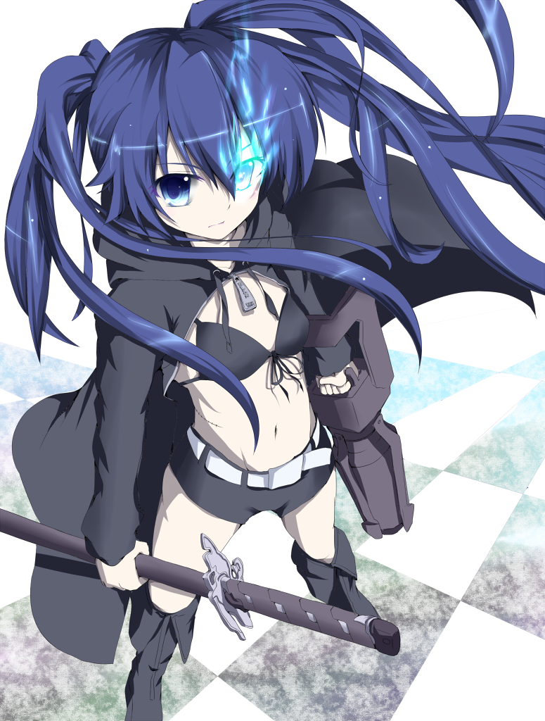 black rock shooter (black rock shooter) drawn by chorin