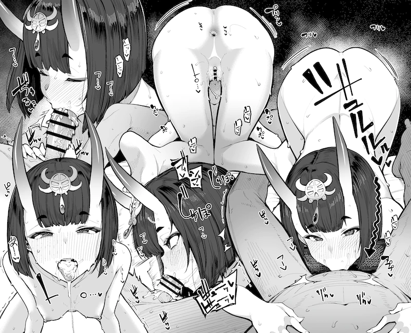 shuten douji (fate and 1 more) drawn by moketa