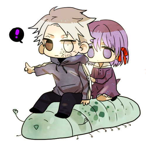 matou sakura and matou kariya (fate and 1 more) drawn by orbe