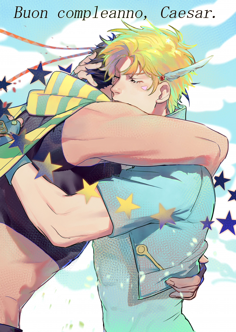 joseph joestar and caesar anthonio zeppeli (jojo no kimyou na bouken and 1 more) drawn by baixie