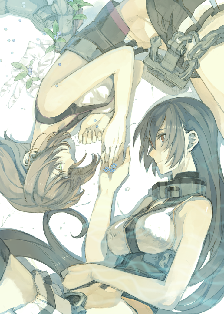nagato and mutsu (kantai collection) drawn by cosmic_(crownclowncosmic)