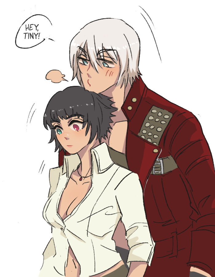 dante and lady (devil may cry and 1 more) drawn by jumpoon