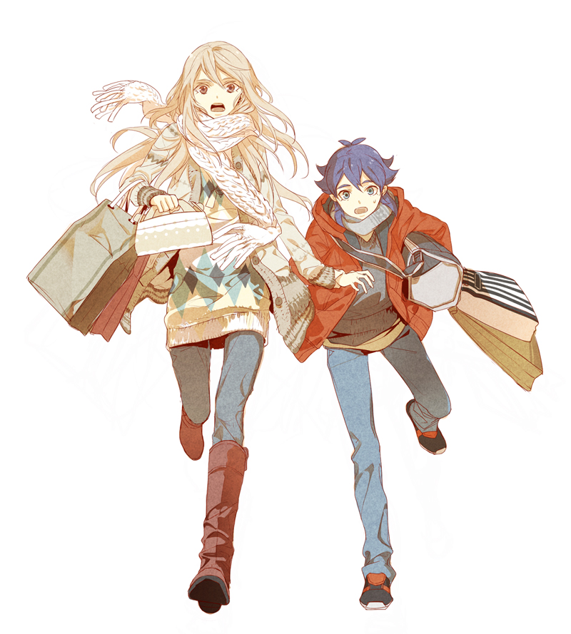 afuro terumi and kishibe taiga (inazuma eleven and 1 more) drawn by izumi_(nagashi)