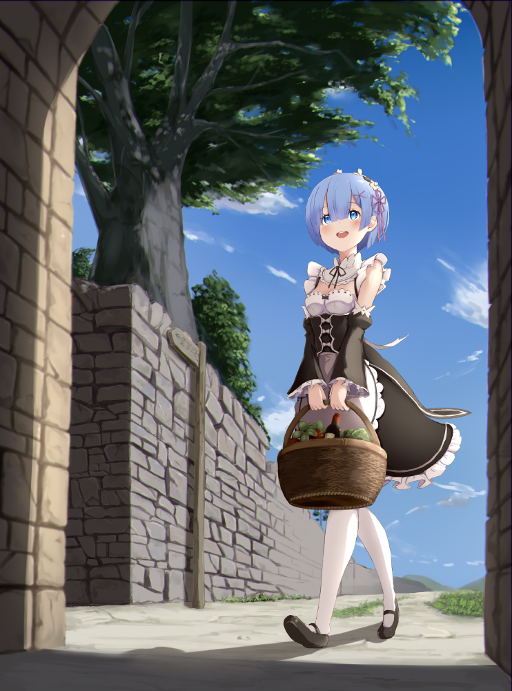 rem (re:zero kara hajimeru isekai seikatsu) drawn by ame.