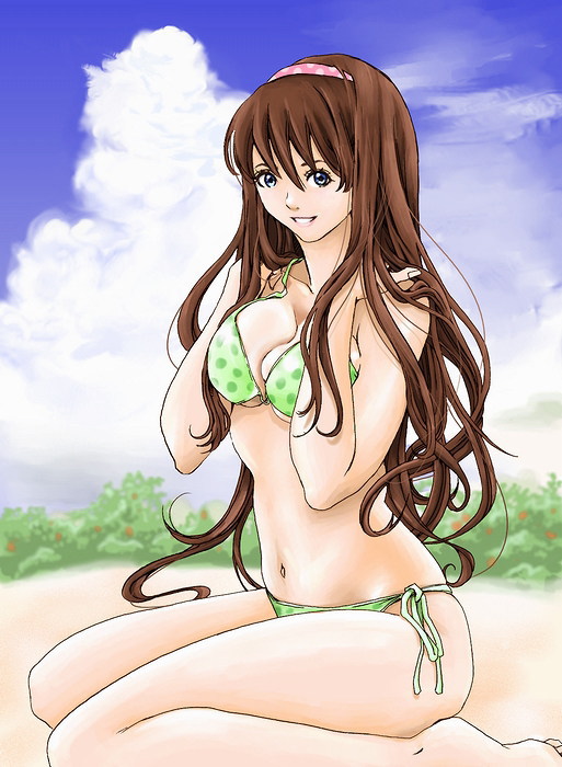 hitomi (dead or alive) drawn by hybrid_cat