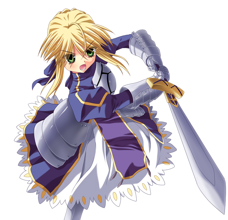 artoria pendragon and saber (fate and 1 more) drawn by takkayuuki