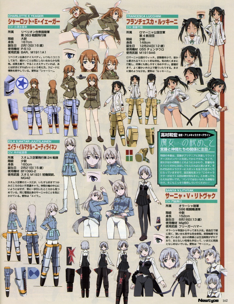sanya v. litvyak, eila ilmatar juutilainen, charlotte e. yeager, and francesca lucchini (world witches series and 1 more) drawn by takamura_kazuhiro