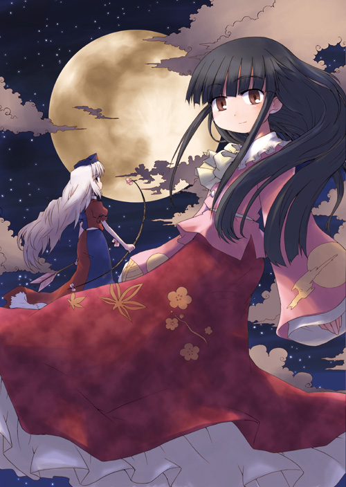 houraisan kaguya and yagokoro eirin (touhou) drawn by mizumoto_tadashi