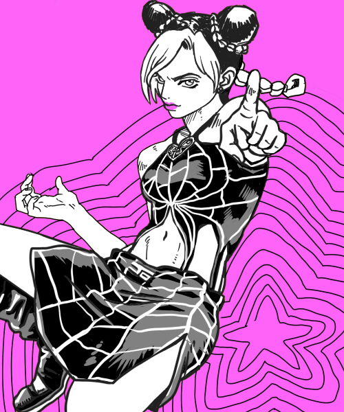kujo jolyne (jojo no kimyou na bouken and 1 more)
