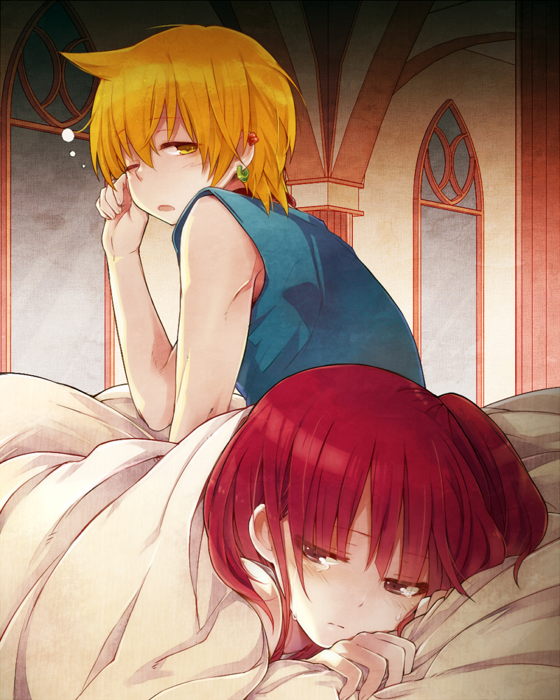 morgiana and alibaba saluja (magi the labyrinth of magic) drawn by ocha_(hutuumikan)