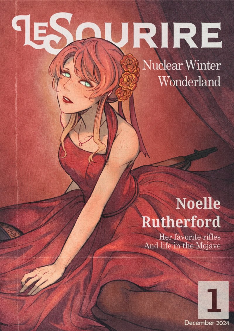 courier and noelle rutherford (fallout and 1 more) drawn by milramemo