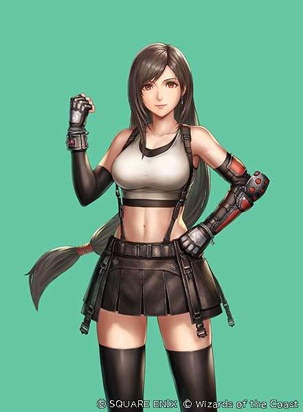 tifa lockhart (final fantasy and 4 more) drawn by anbe_yoshirou