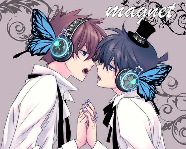 kudou shin'ichi and kuroba kaito (vocaloid and 3 more) drawn by ayao77