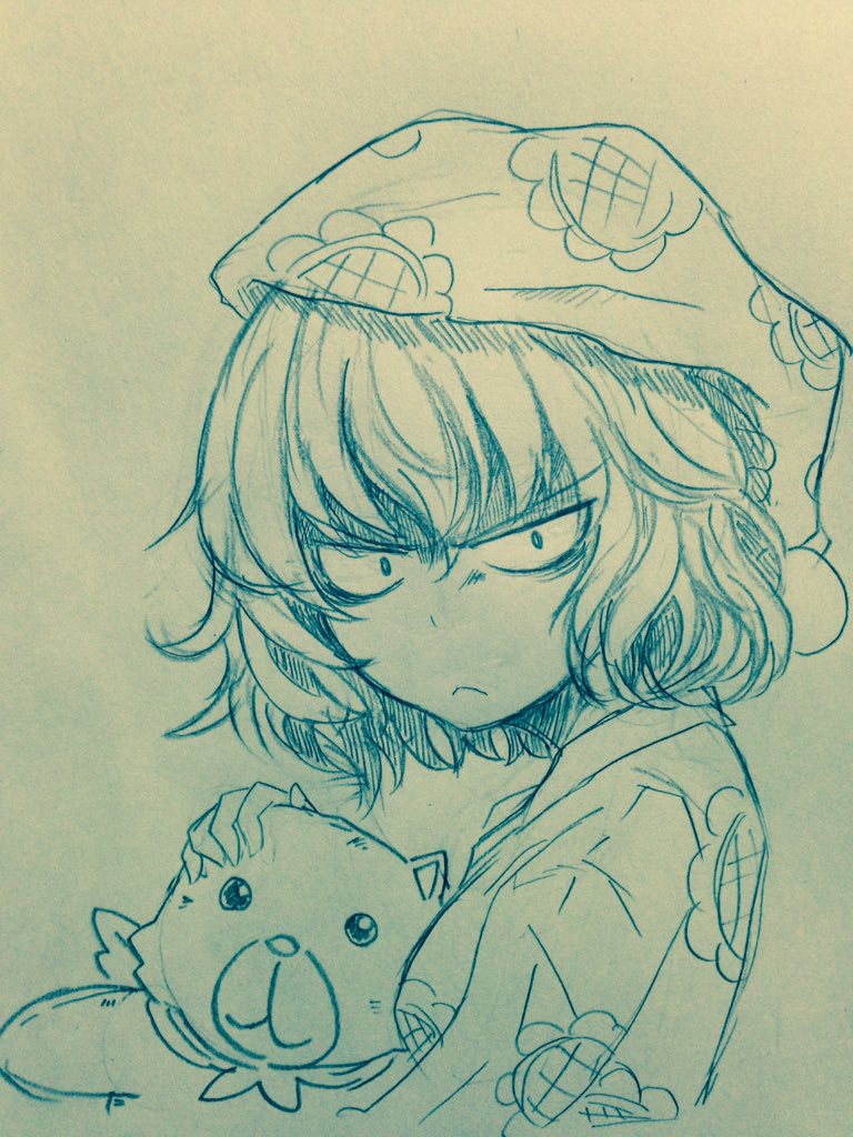 kazami yuuka and fluffal bear (touhou and 1 more) drawn by efukei