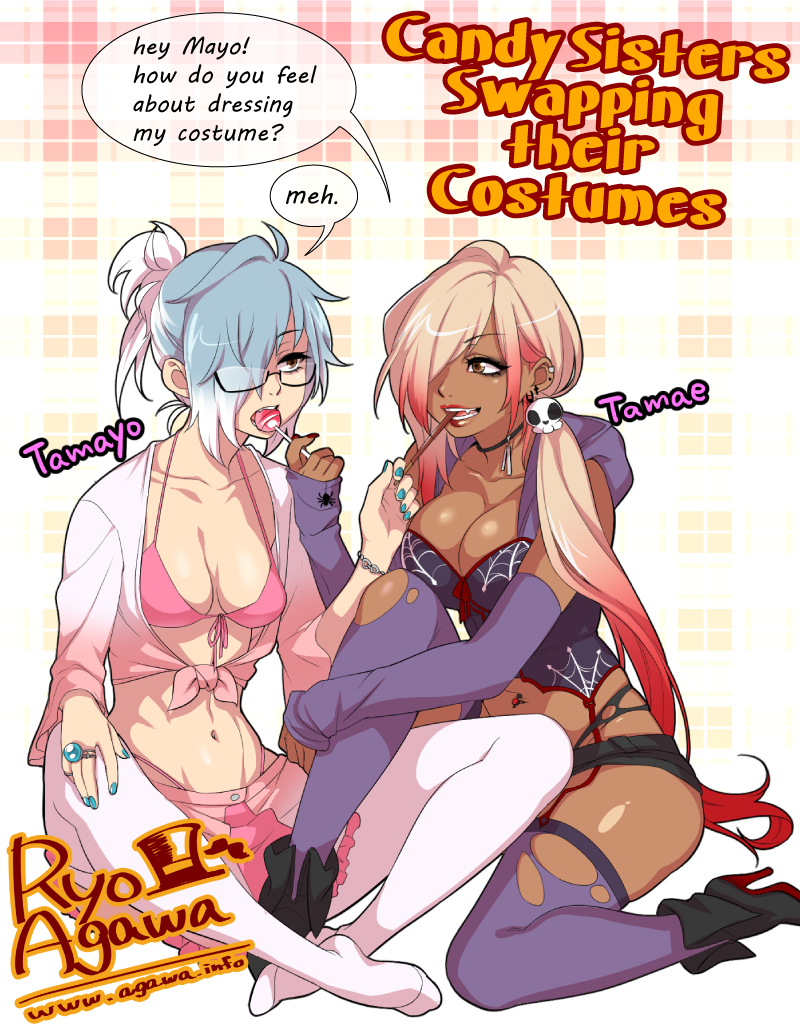 amemiya tamayo and amemiya tamae (original) drawn by agawa_ryou