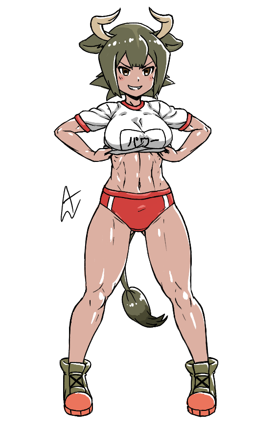 aurochs (kemono friends and 1 more) drawn by acesrulez