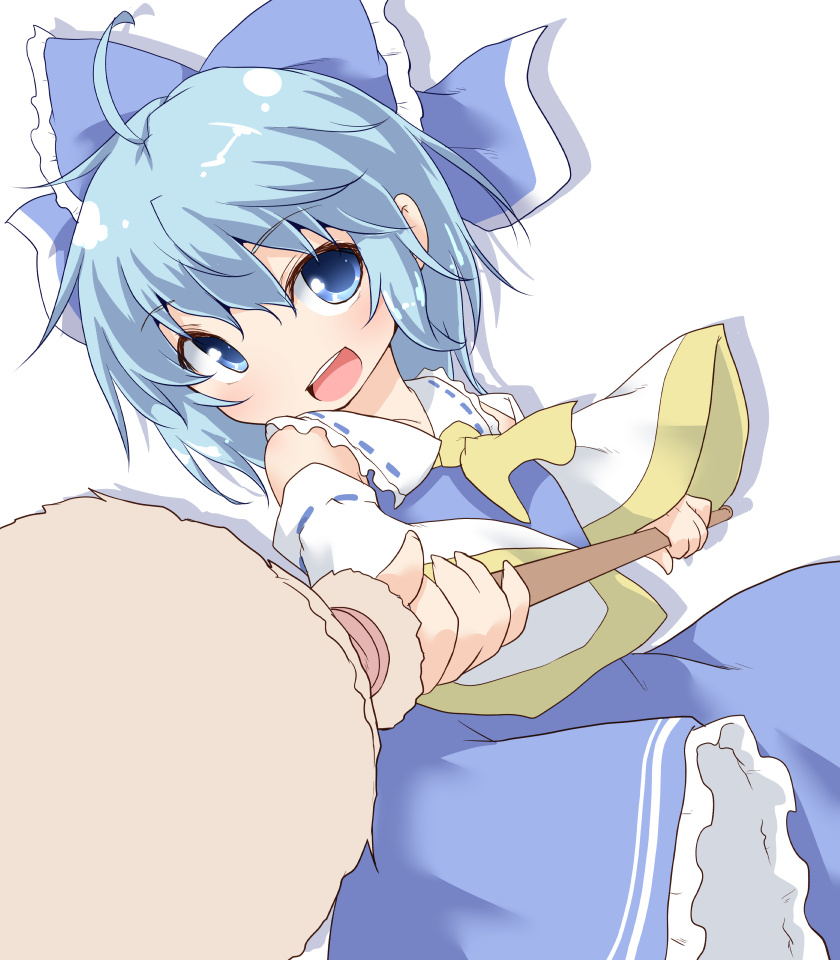 hakurei reimu and cirno (touhou) drawn by natsu_no_koucha