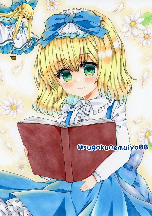 alice margatroid and shanghai doll (touhou) drawn by zenra1112