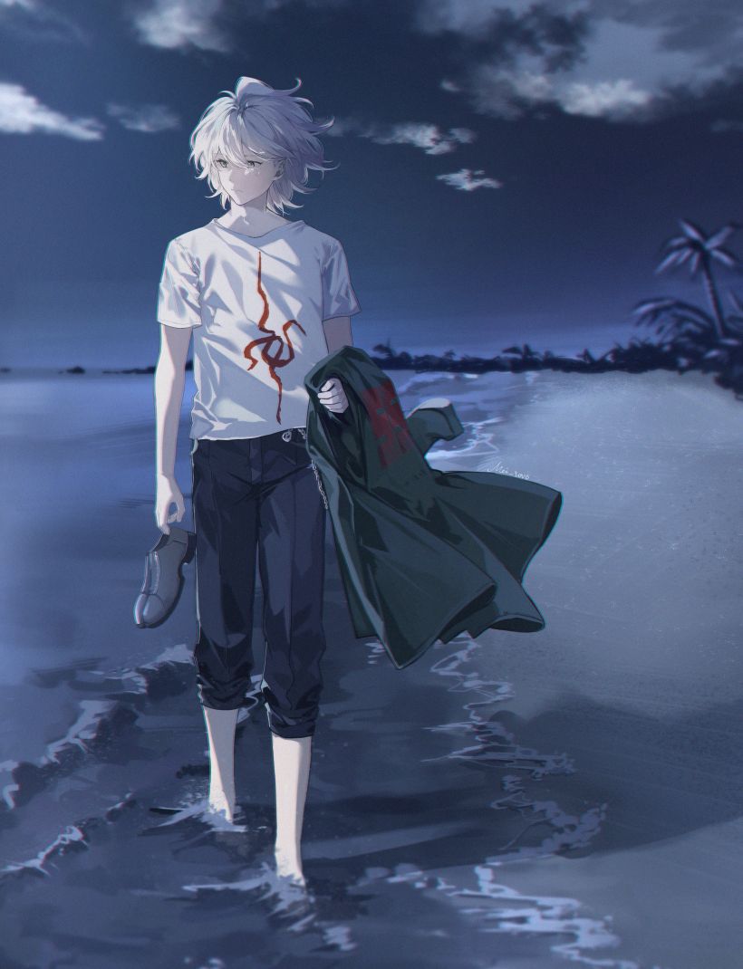 komaeda nagito (danganronpa and 1 more) drawn by meipoi