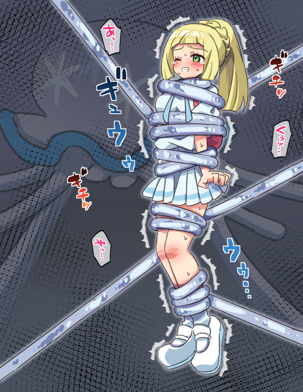 lillie and nihilego (pokemon and 1 more) drawn by soumendaze