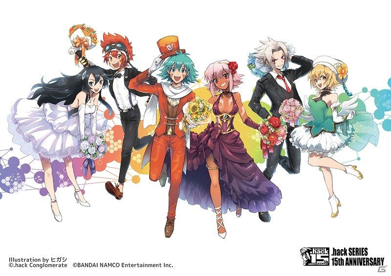 haseo, atoli, black rose, kite, kuryuu tokio, and 1 more (.hack// and 3 more)