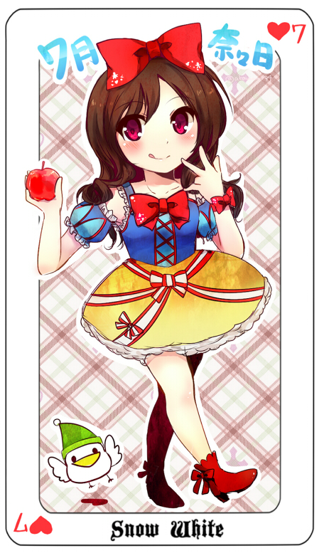 snow white and mizuki nana (real life and 1 more) drawn by akamomo