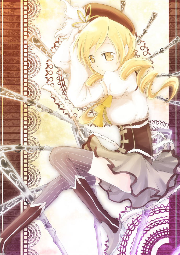 tomoe mami (mahou shoujo madoka magica) drawn by kkokonet