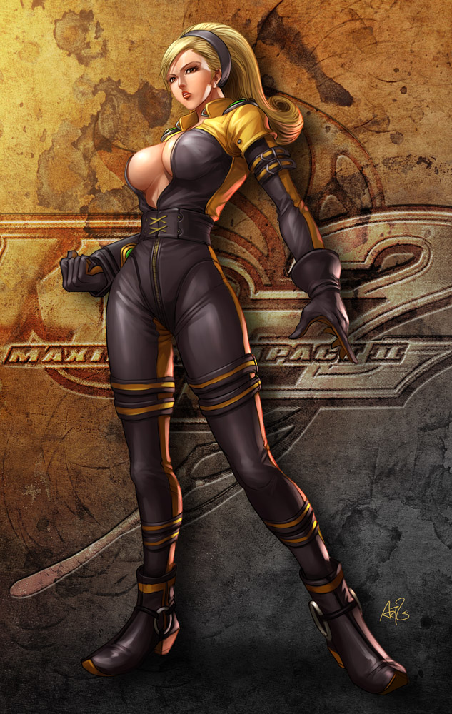 lien neville (the king of fighters and 2 more) drawn by stanley_lau