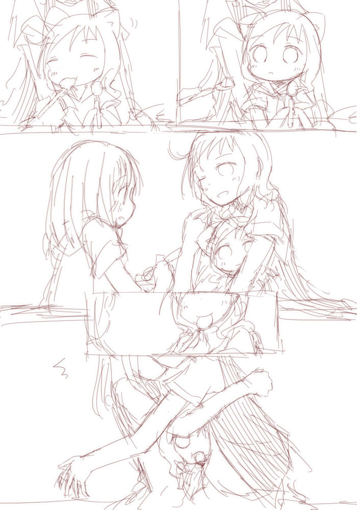 takei hisa and fukuji mihoko (saki) drawn by fud