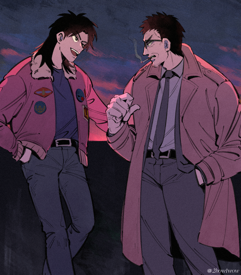 itou kaiji and endou yuuji (kaiji) drawn by inudori