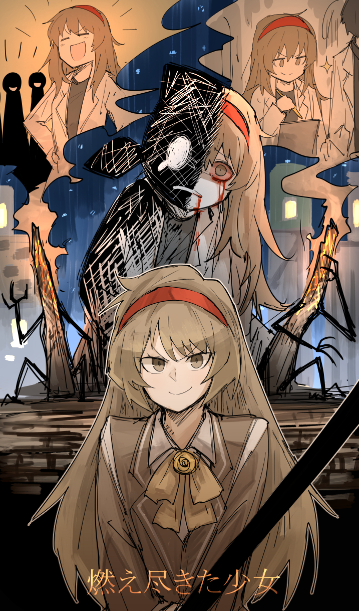 malkuth, scorched girl, and elijah (project moon and 1 more) drawn by kankan33333