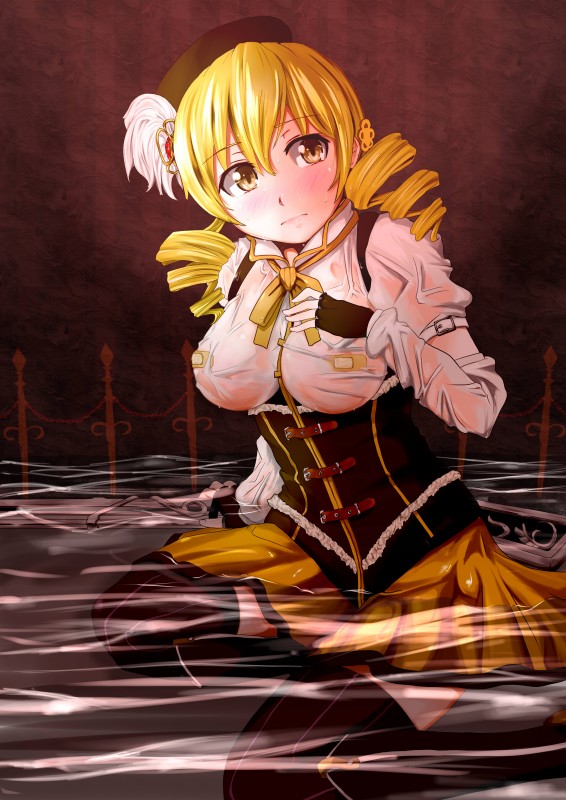 tomoe mami (mahou shoujo madoka magica) drawn by jouzaburou_(joe3)