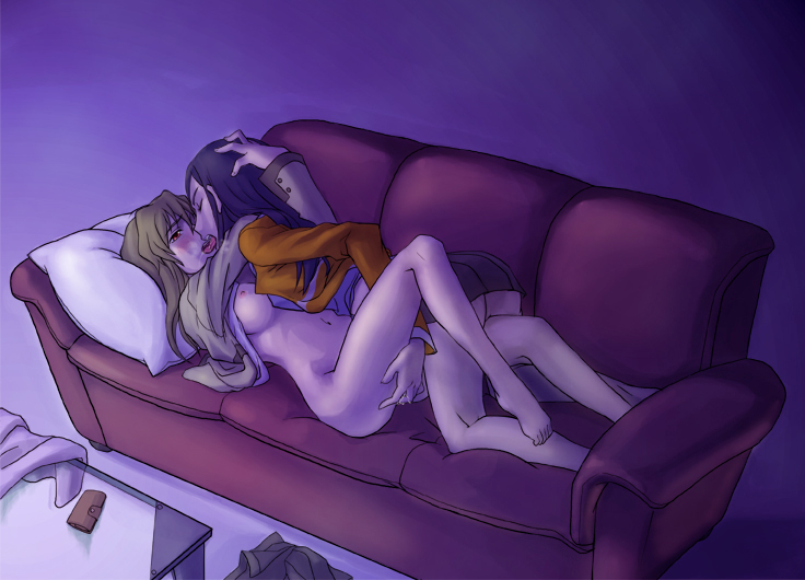 kuga natsuki and fujino shizuru (my-hime) drawn by mura_(kiyohime)