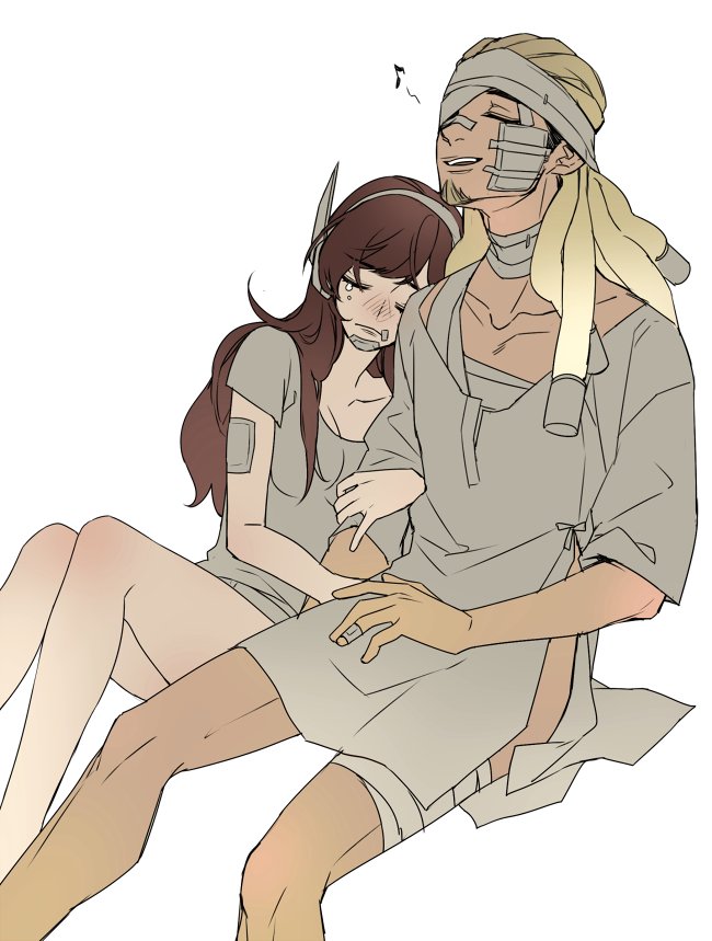 d.va and lucio (overwatch and 1 more) drawn by kottie
