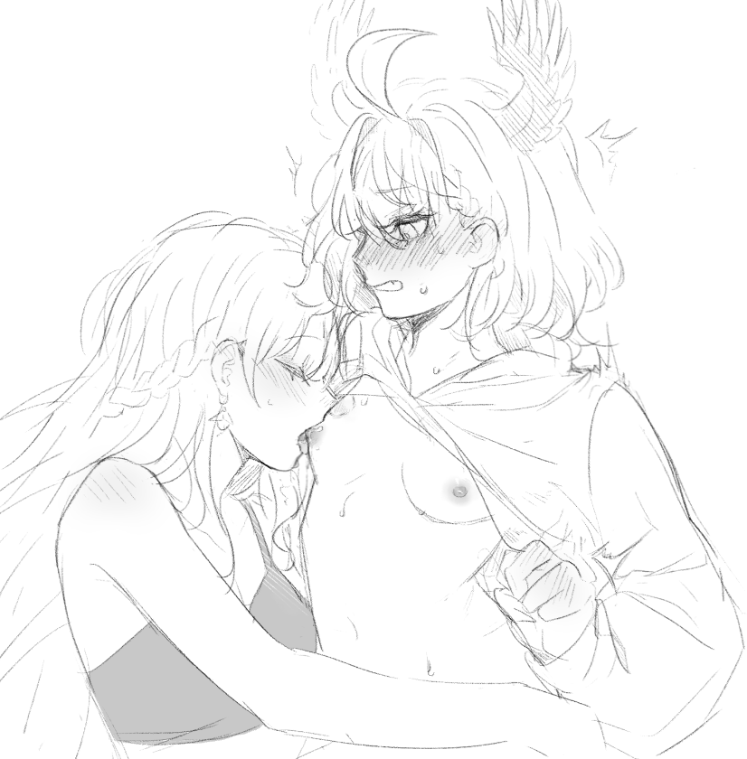 enna alouette and reimu endou (nijisanji and 1 more) drawn by mpinfandom