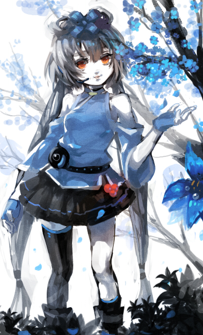 luo tianyi (vocaloid and 1 more) drawn by hikariz