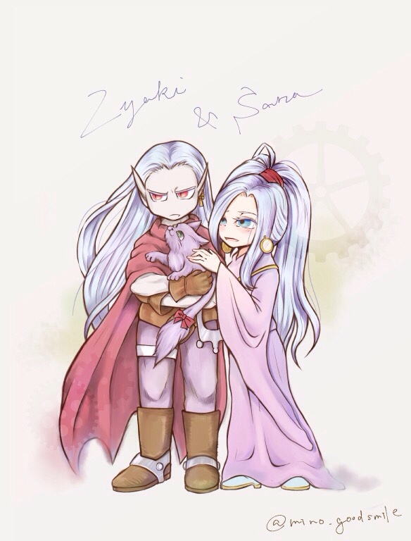 magus and schala zeal (chrono trigger) drawn by mino_(minopposa)