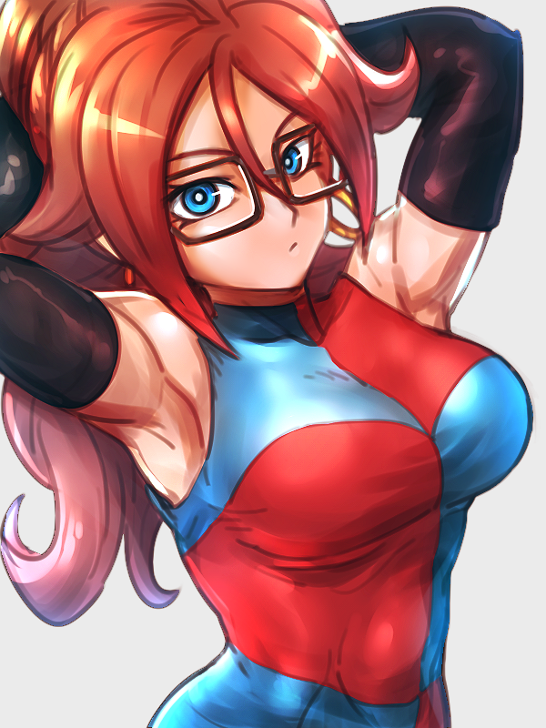 android 21 (dragon ball and 1 more) drawn by kemachiku