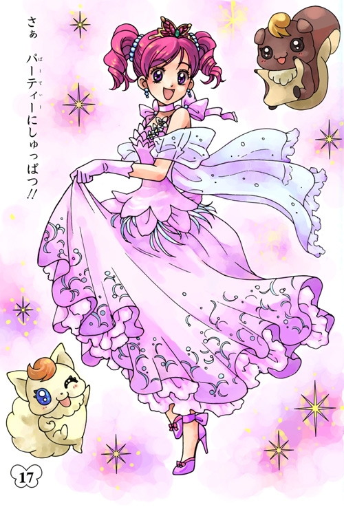 yumehara nozomi, coco, and nuts (precure and 1 more)