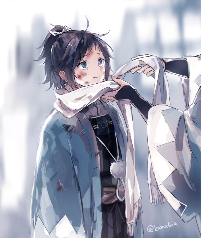 yamato-no-kami yasusada and okita souji (touken ranbu) drawn by nuriko-kun