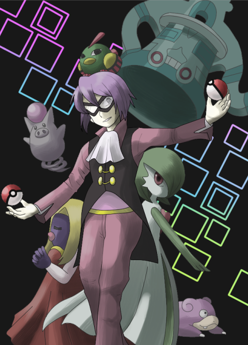 gardevoir, slowpoke, natu, jynx, will, and 2 more (pokemon) drawn by pixiv_1266659