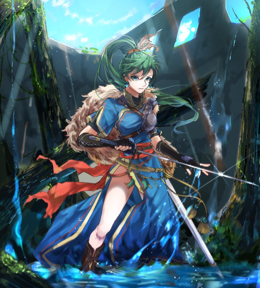 lyn (fire emblem and 2 more) drawn by haru_hikoya