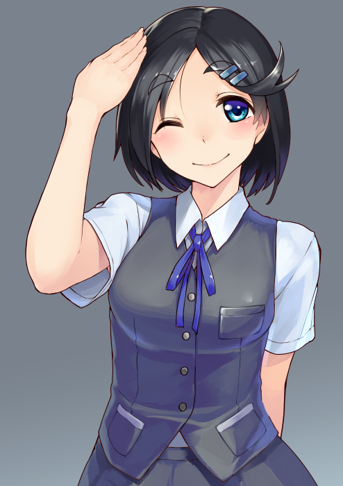 kuroshio (kantai collection) drawn by taketora_suzume