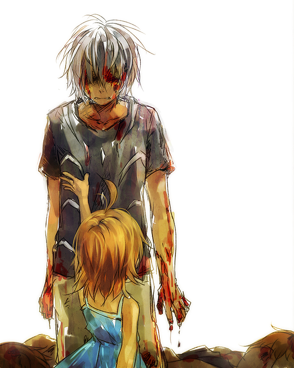 accelerator, last order, and misaka imouto (toaru majutsu no index and 1 more) drawn by nuriko-kun