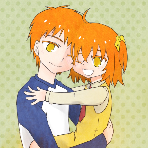 fujimaru ritsuka and emiya shirou (fate and 2 more) drawn by aru_u1g