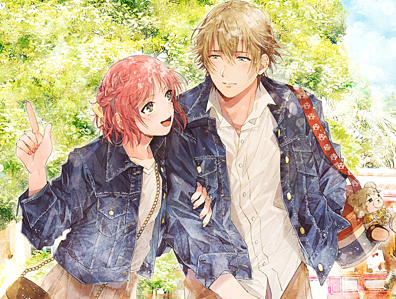 protagonist and hazuki kei (tokimeki memorial and 2 more) drawn by miki_(minkqs)
