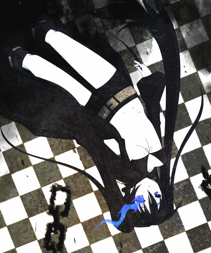 black rock shooter (black rock shooter) drawn by kanora