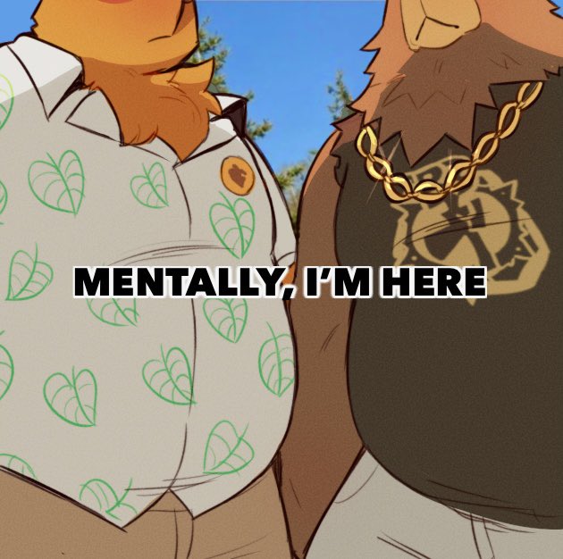ben bigger and tom nook (zenless zone zero and 1 more) drawn by krunnnnnch