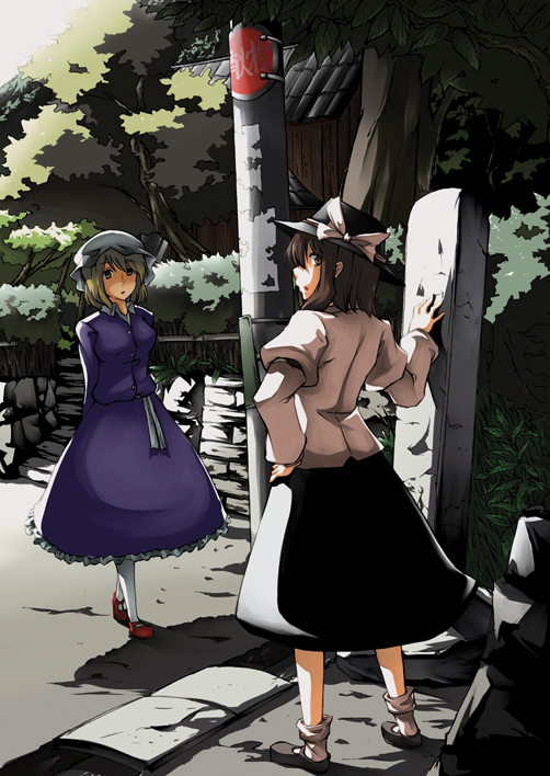 usami renko and maribel hearn (touhou and 1 more) drawn by jinkou_no_kuma