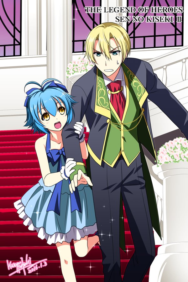 millium orion and jusis albarea (eiyuu densetsu and 2 more) drawn by morisaki_kurumi
